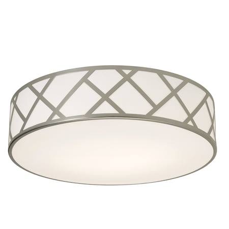Afx Haven 21'' Flush Mount - Satin Nickel Finish HVNF21MBSN